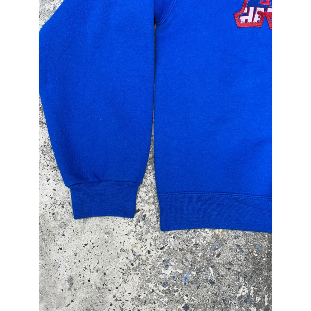 Jerzees Super Sweats Alpha Phi Delta NY Giants Crewneck Sweatshirt Blue Mens S - Picture 2 of 9